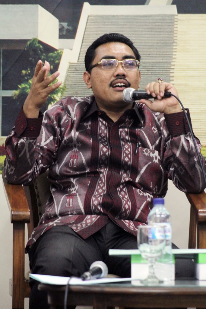 Sekretaris FPKB DPR RI, Jazilul Fawaid Sebagai Narasumber Diskusi RUU Jasa Konstruksi di Pressroom DPR RI, Jakarta, Selasa (31/3)