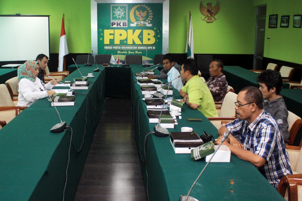 Audiensi Fraksi PKB dengan Sekar Leces di Gedung DPR RI, Jakarta, Rabu (8/4) 